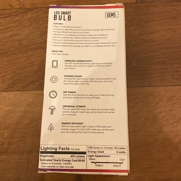 LED Color Changing Smart Bulb - Picture 2 of 3